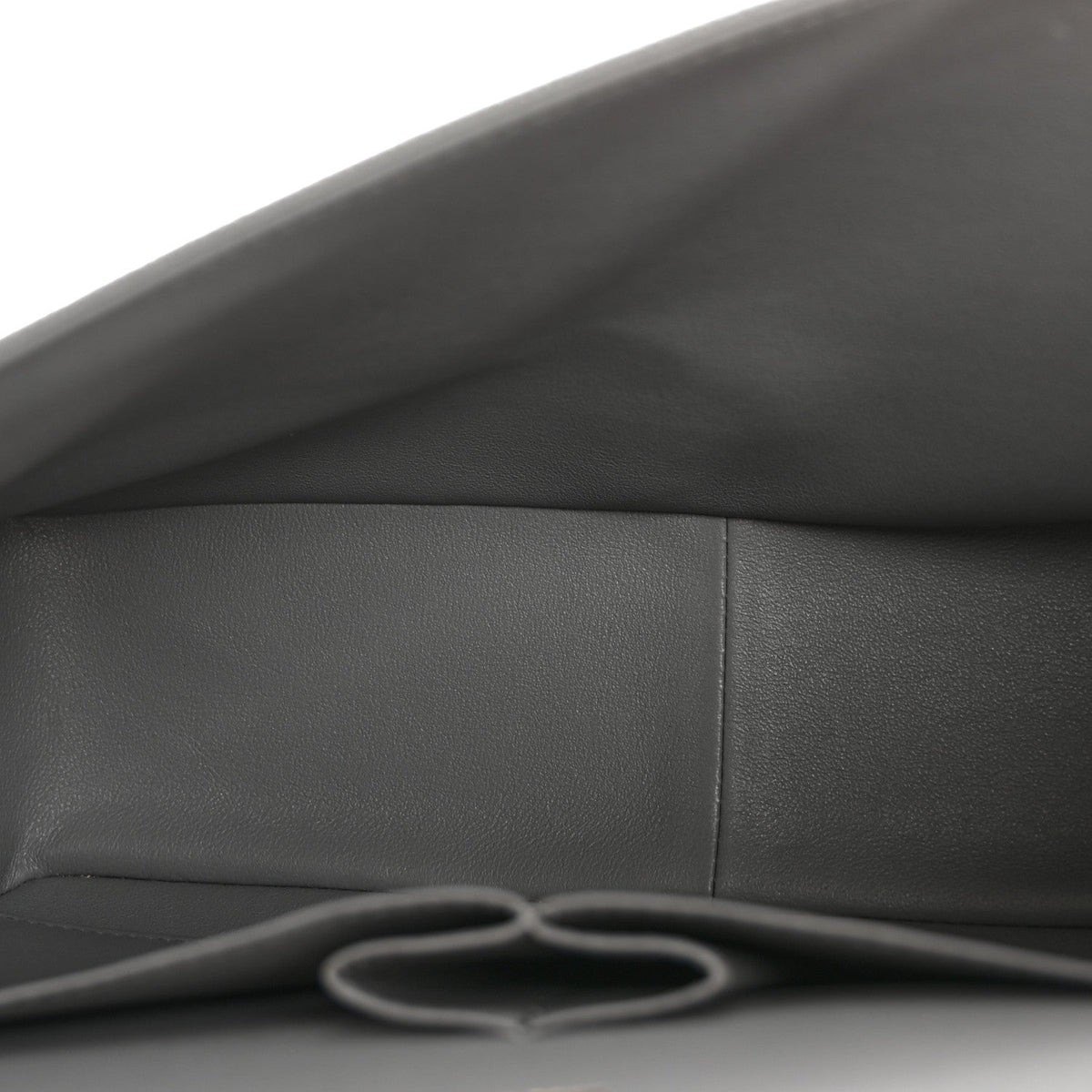 Caviar Quilted Jumbo Double Flap Grey At My store