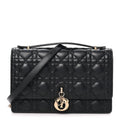 Lambskin Cannage Miss Dior Top Handle Bag Black AT My store