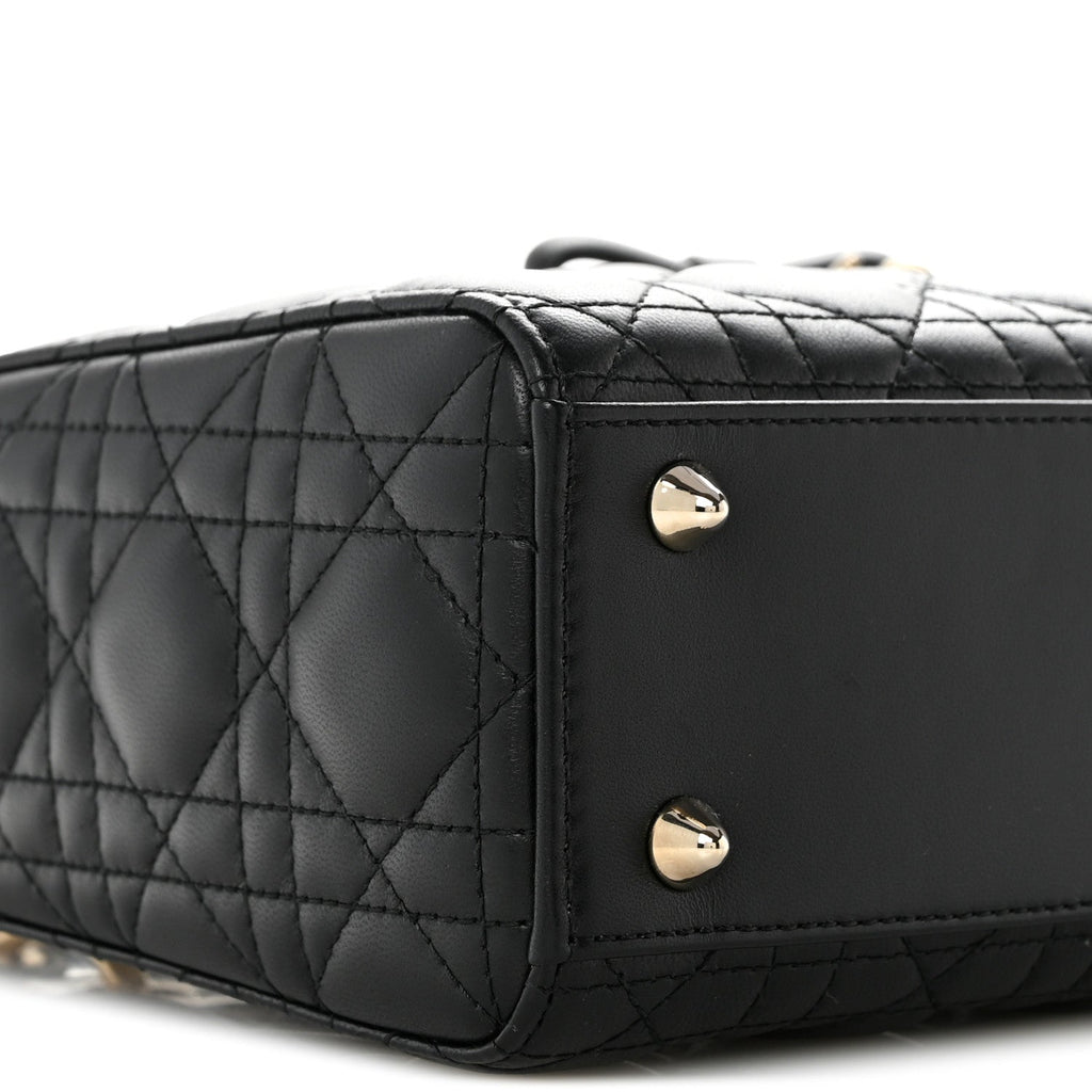 Lambskin Cannage Small Lady Dior Black AT My store