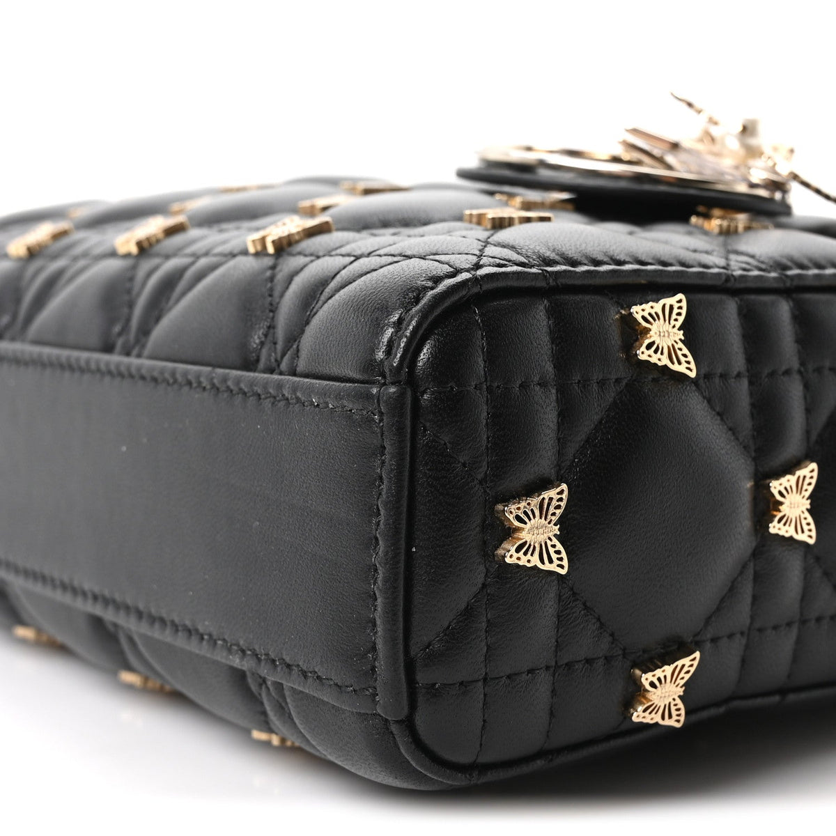 Lambskin Butterfly Cannage Lady D-Joy Black AT My store