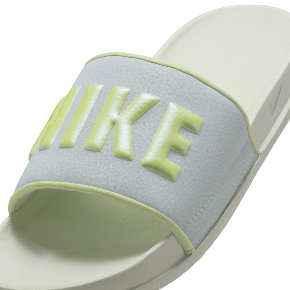 Top Seller Offcourt Slides Women's :Light Silver | Barely Volt