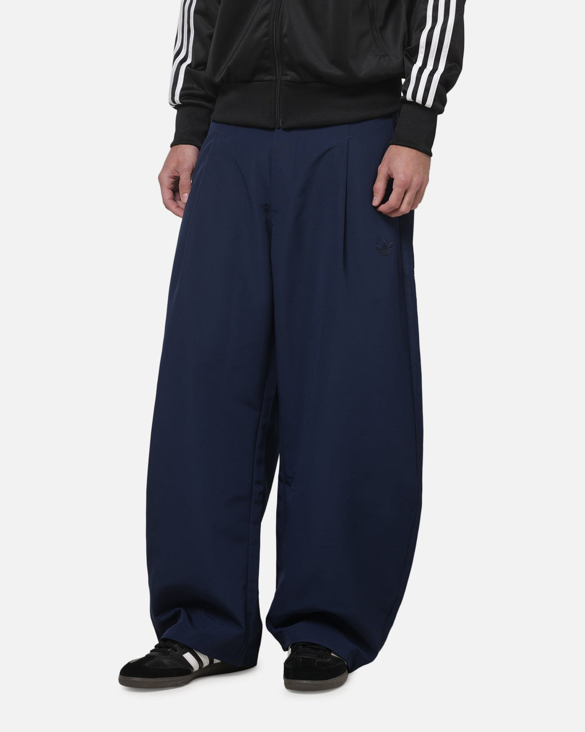 Best-Selling Adidas Originals Woven Barrel Pants Night Indigo