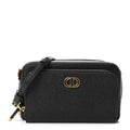 Grained Calfskin Caro Double Pouch Black AT My store