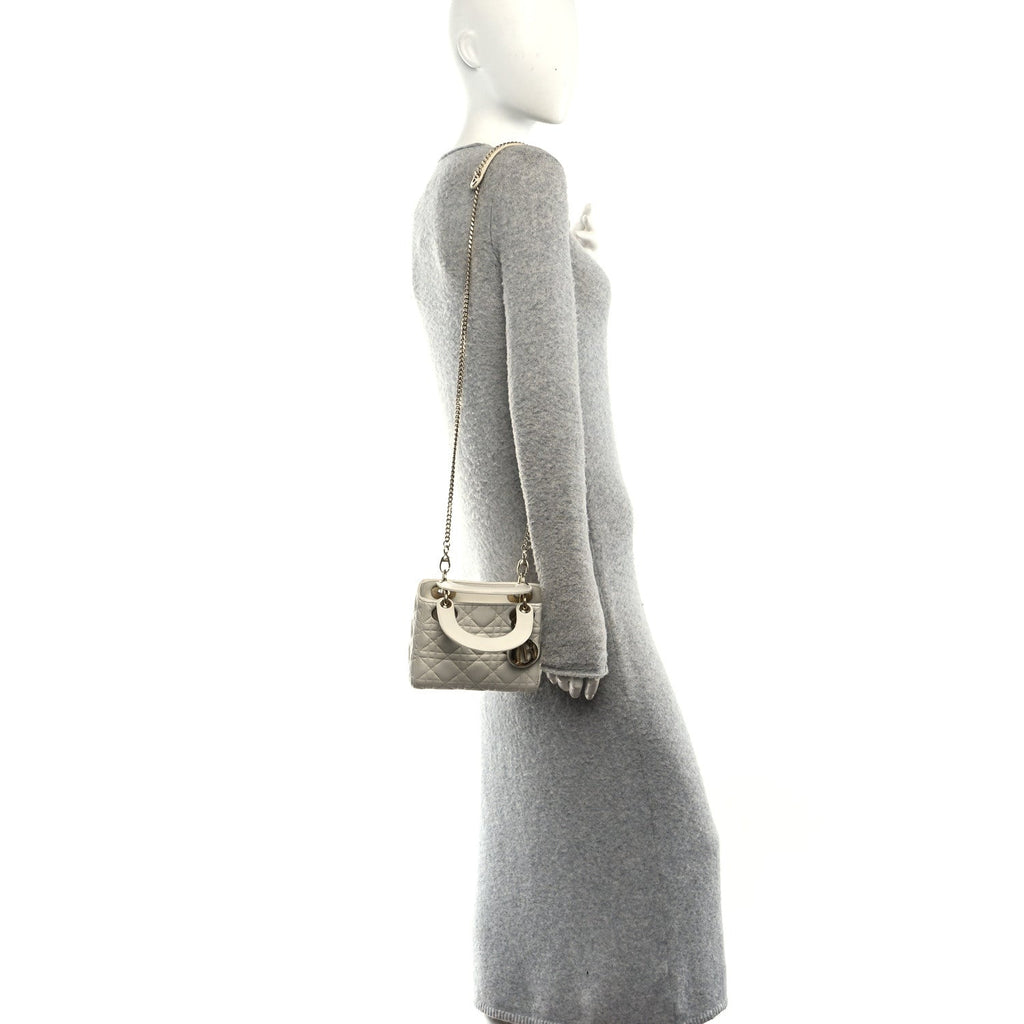 Lambskin Cannage Small My ABCDior Lady Dior Latte AT My store