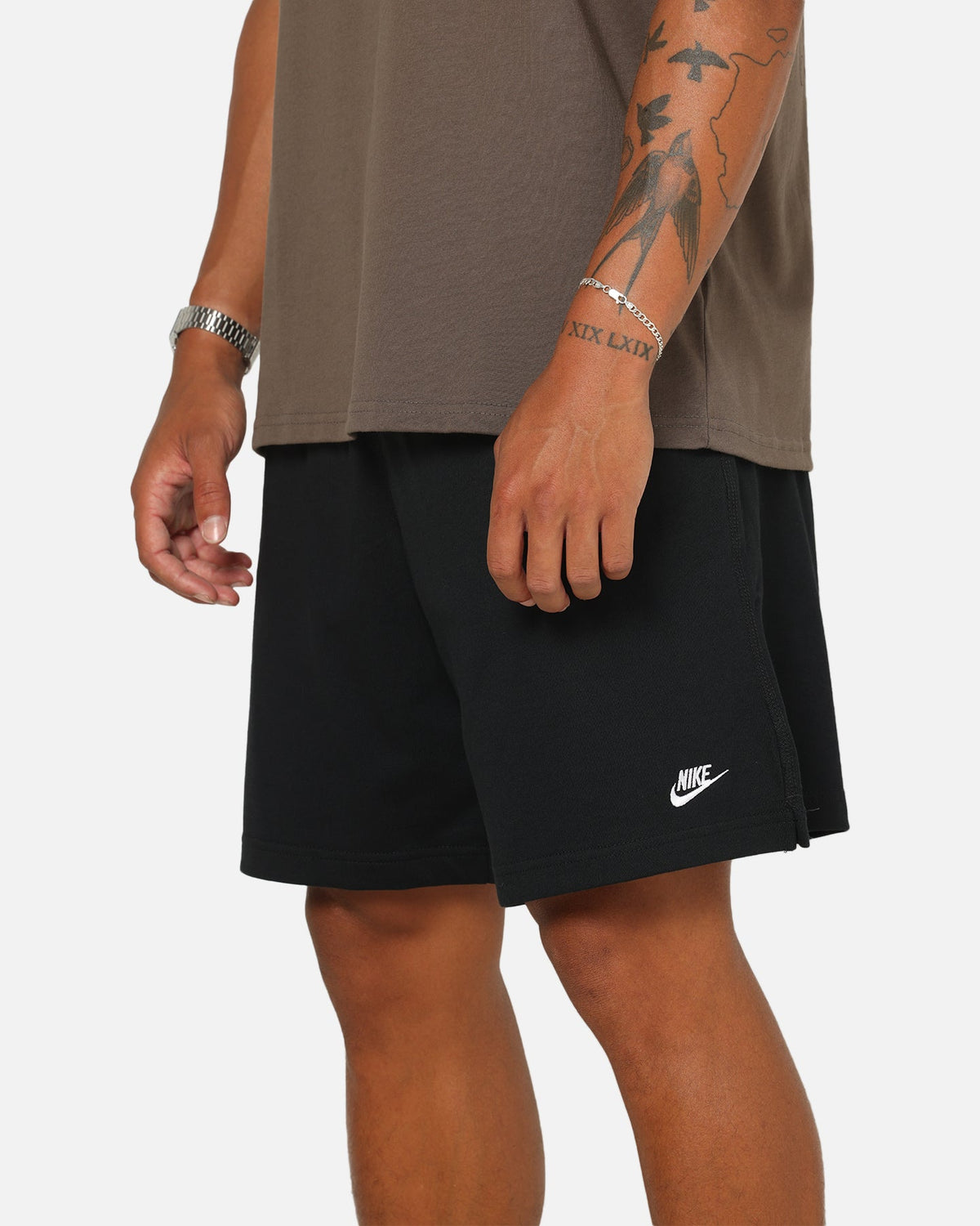 Top Seller Nike Club Knit Shorts Black/White