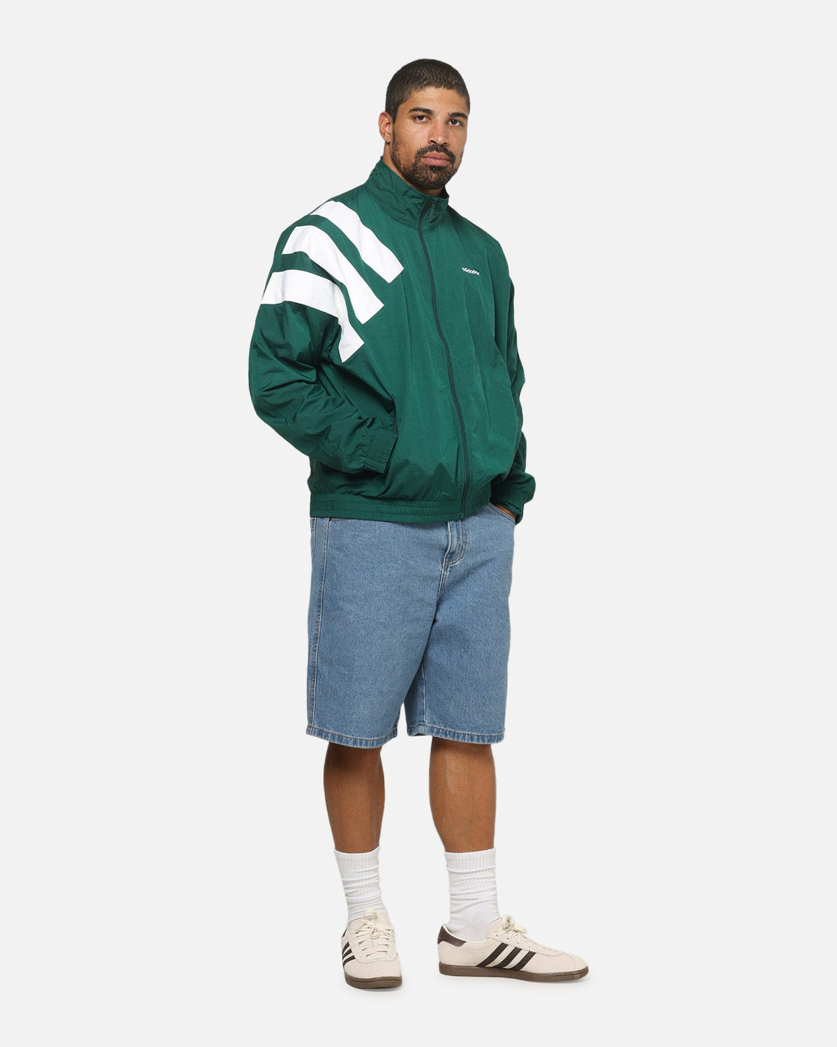 Best-Selling Adidas Archive Blocked Track Top Jacket Green