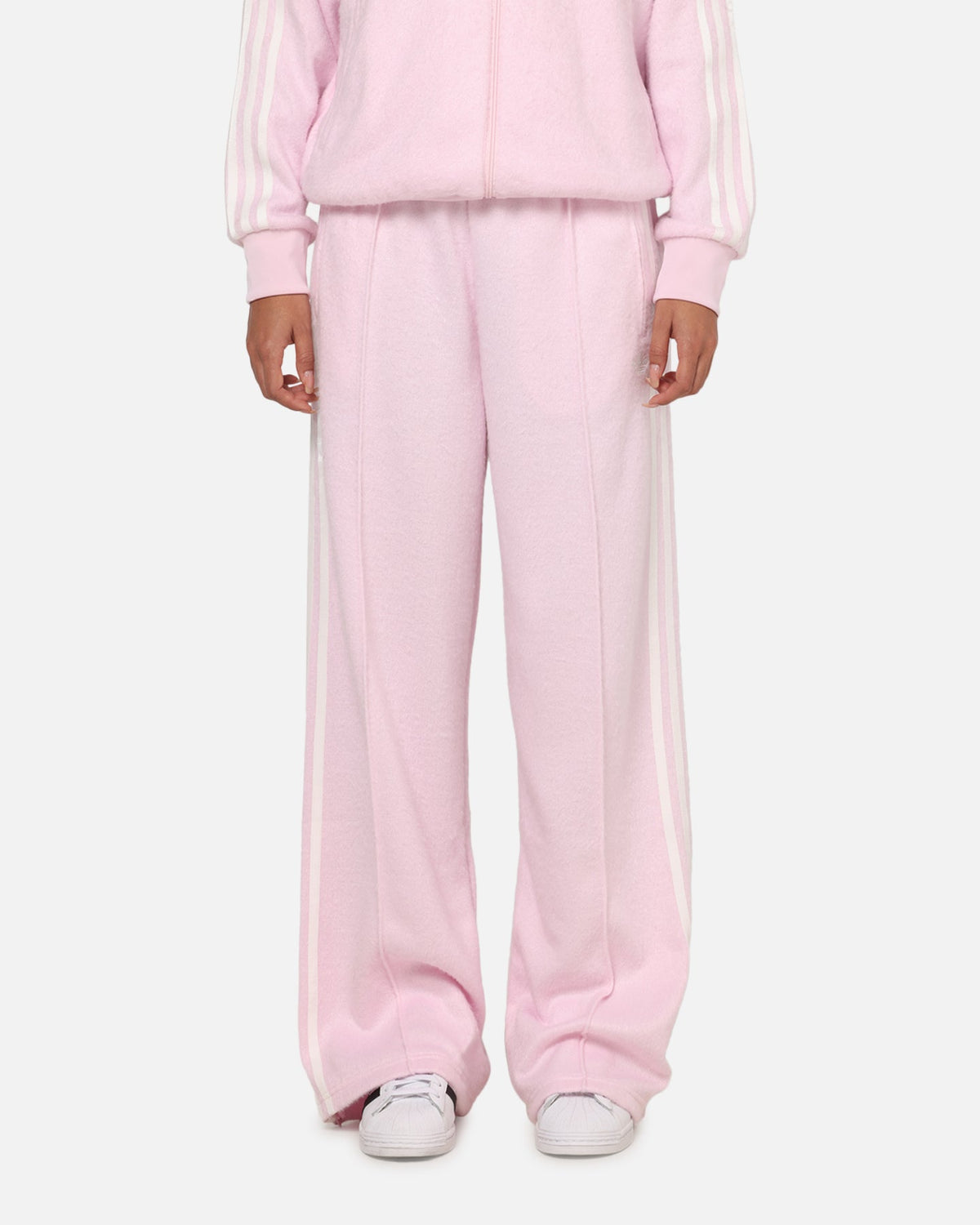Best-Selling Adidas Women's Mohair Firebird Track Pants Clear Pink