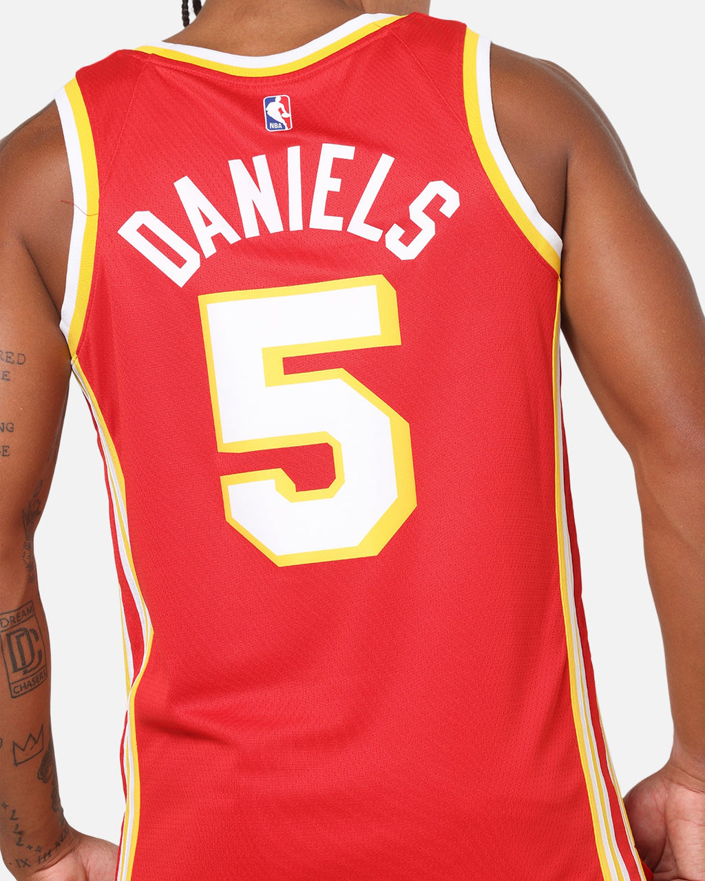 Top Seller Nike Dyson Daniels Atlanta Hawks #5 Icon Edition Nike Dri-FIT NBA Swingman Jersey University Red