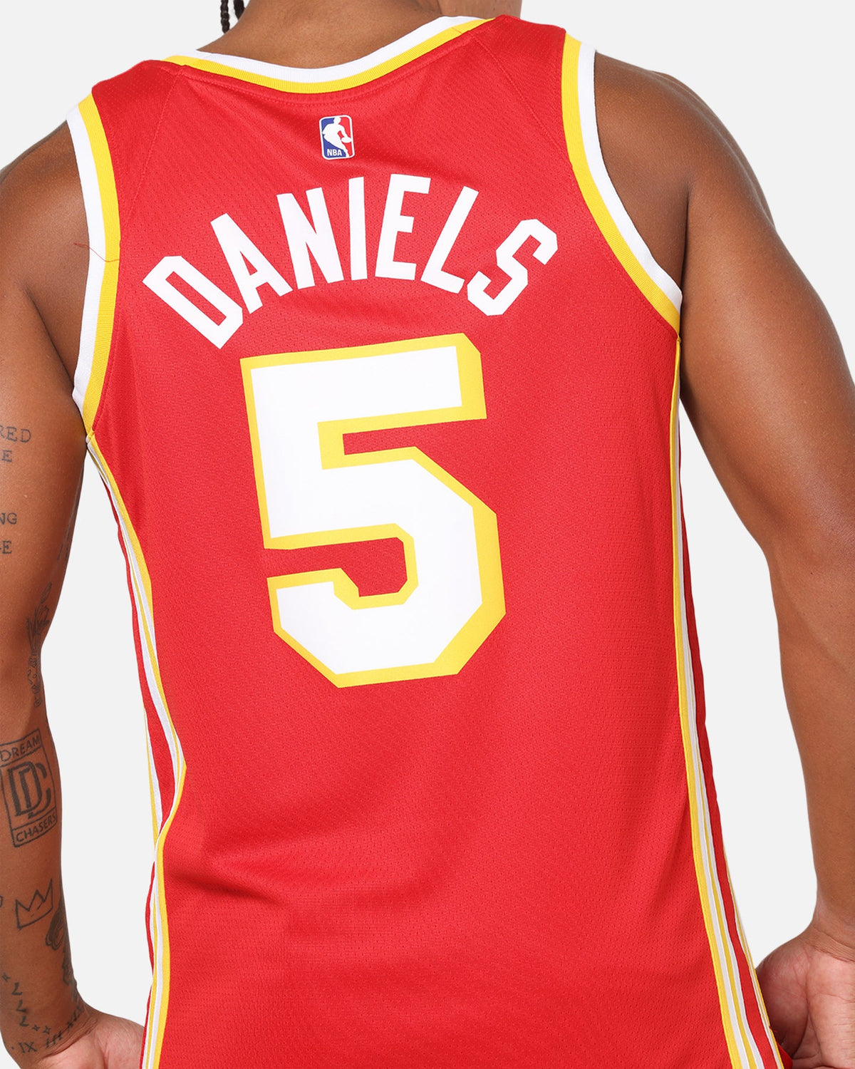Top Seller Nike Dyson Daniels Atlanta Hawks #5 Icon Edition Nike Dri-FIT NBA Swingman Jersey University Red