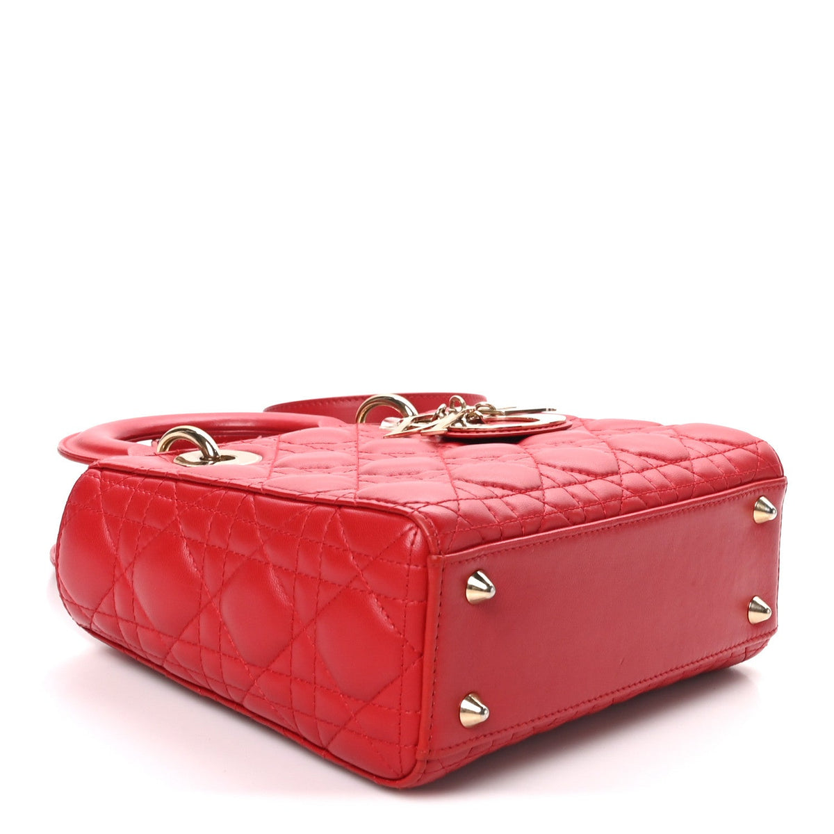 Lambskin Cannage Small My ABCDior Lady Dior Red AT My store