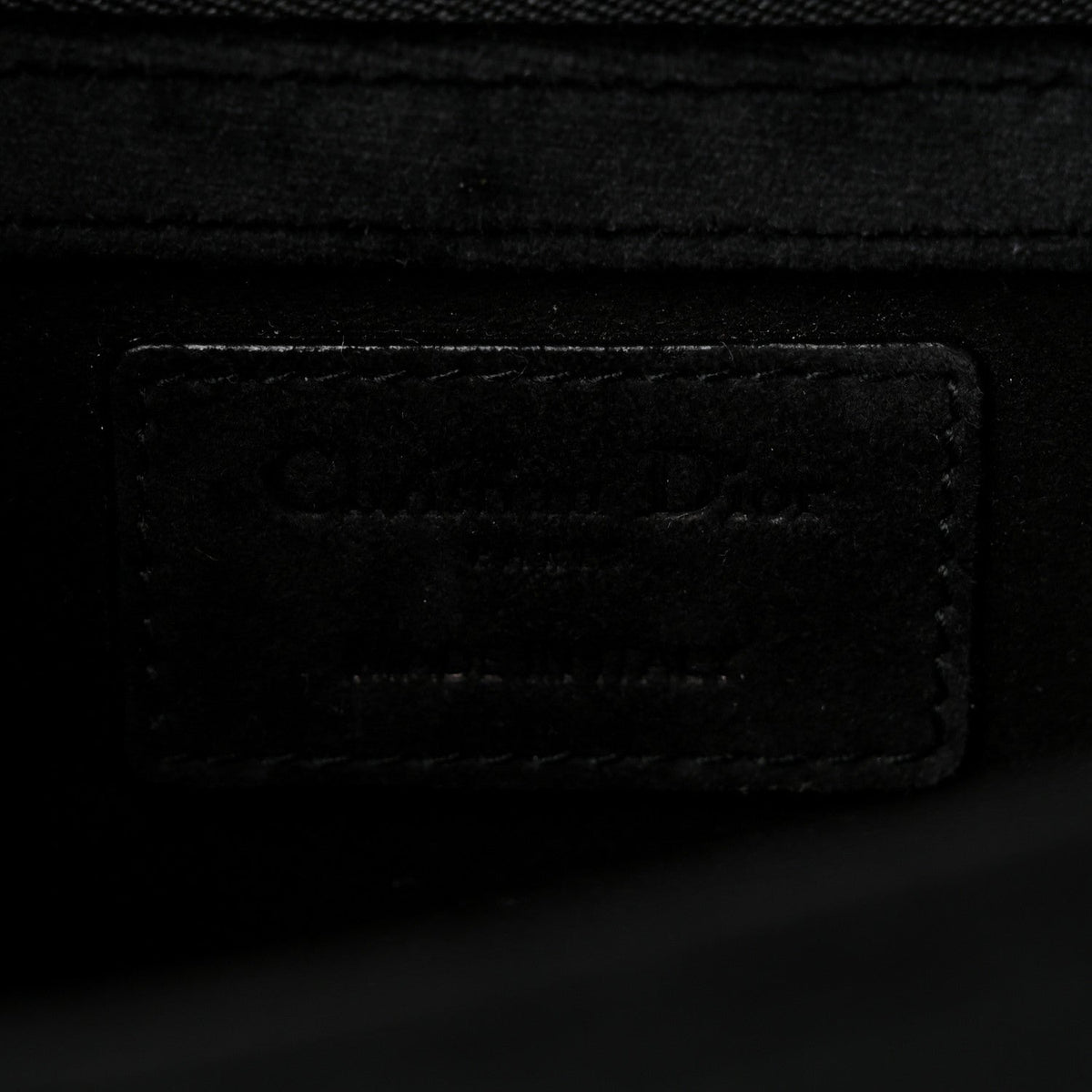 Velvet Small Diorama Flap Bag Black AT My store