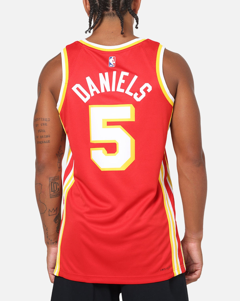 Top Seller Nike Dyson Daniels Atlanta Hawks #5 Icon Edition Nike Dri-FIT NBA Swingman Jersey University Red