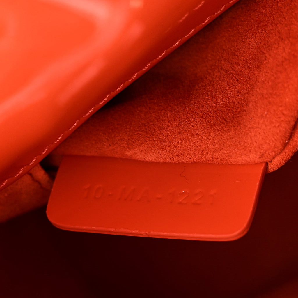 Patent Cannage Mini Lady Dior Orange AT My store
