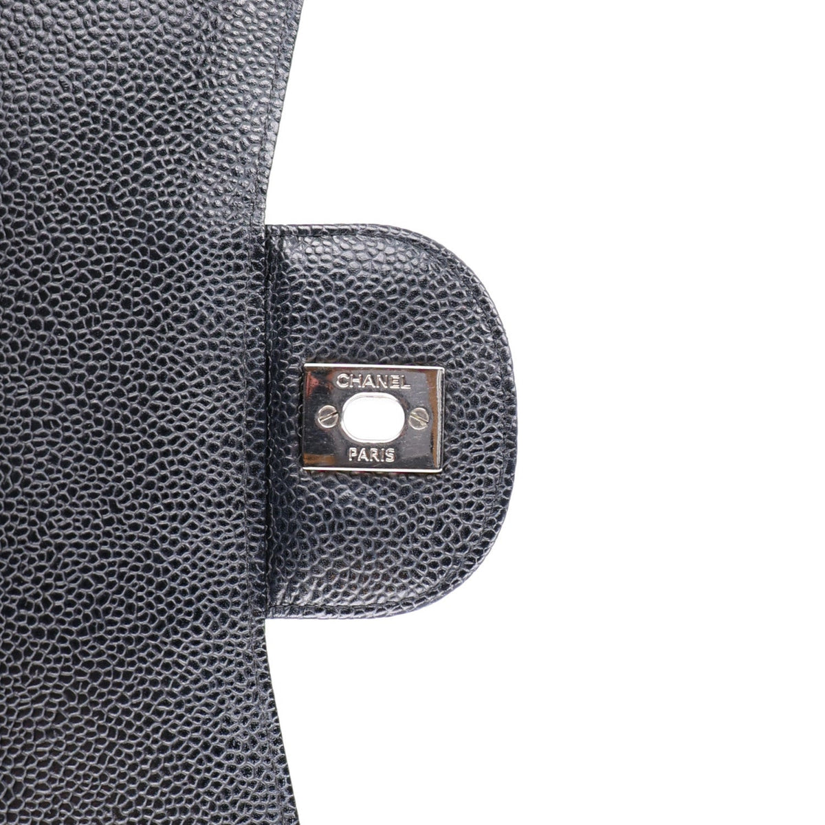 Caviar Quilted Jumbo Double Flap Black At My store