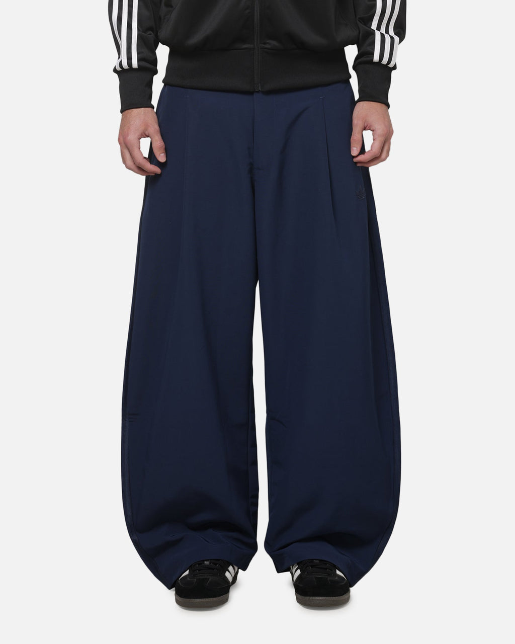 Best-Selling Adidas Originals Woven Barrel Pants Night Indigo