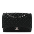 Caviar Quilted Maxi Double Flap Black At My store