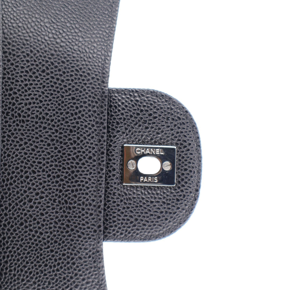 Caviar Quilted Jumbo Double Flap Black At My store