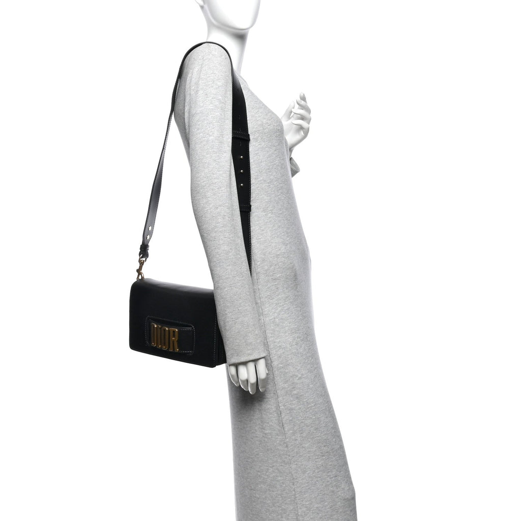 Smooth Calfskin Dio(r)evolution Flap Bag Black AT My store