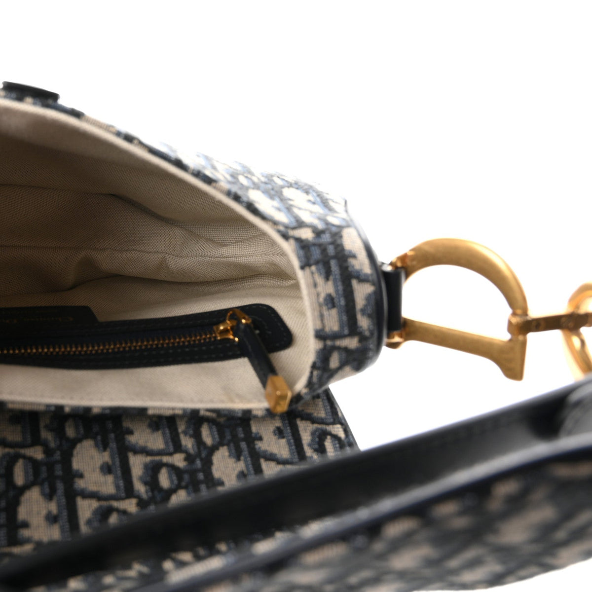 Oblique Saddle Bag With Strap Blue AT My store