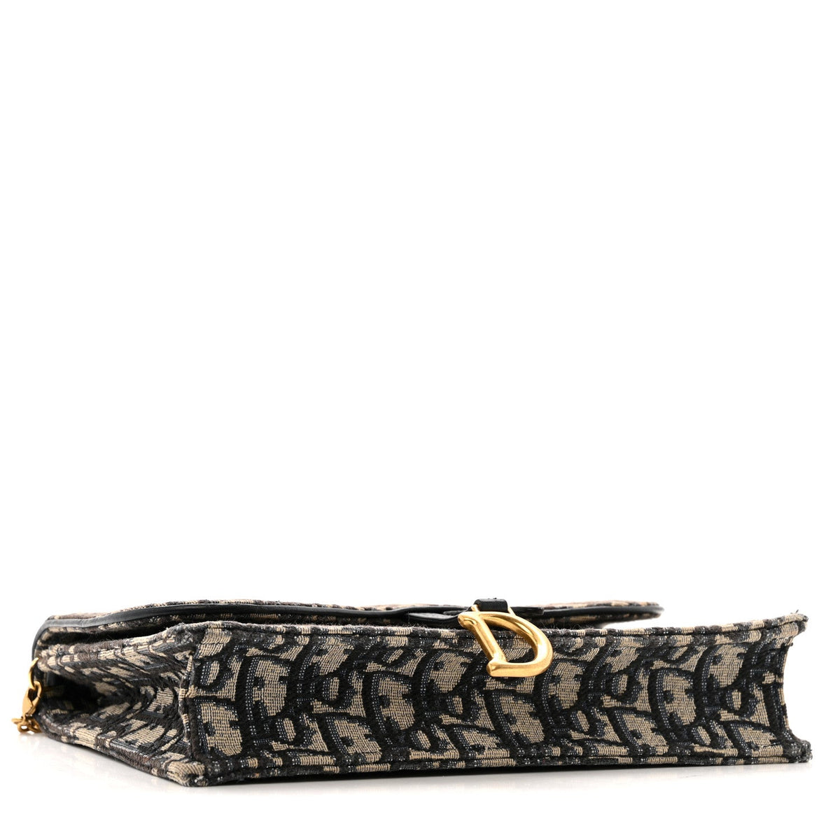 Oblique Saddle Chain Pouch Blue AT My store