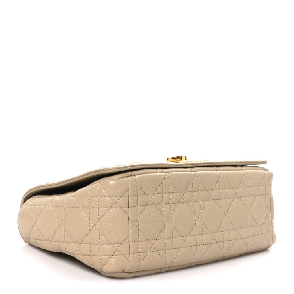 Supple Calfskin Cannage Medium Caro Bag Beige AT My store