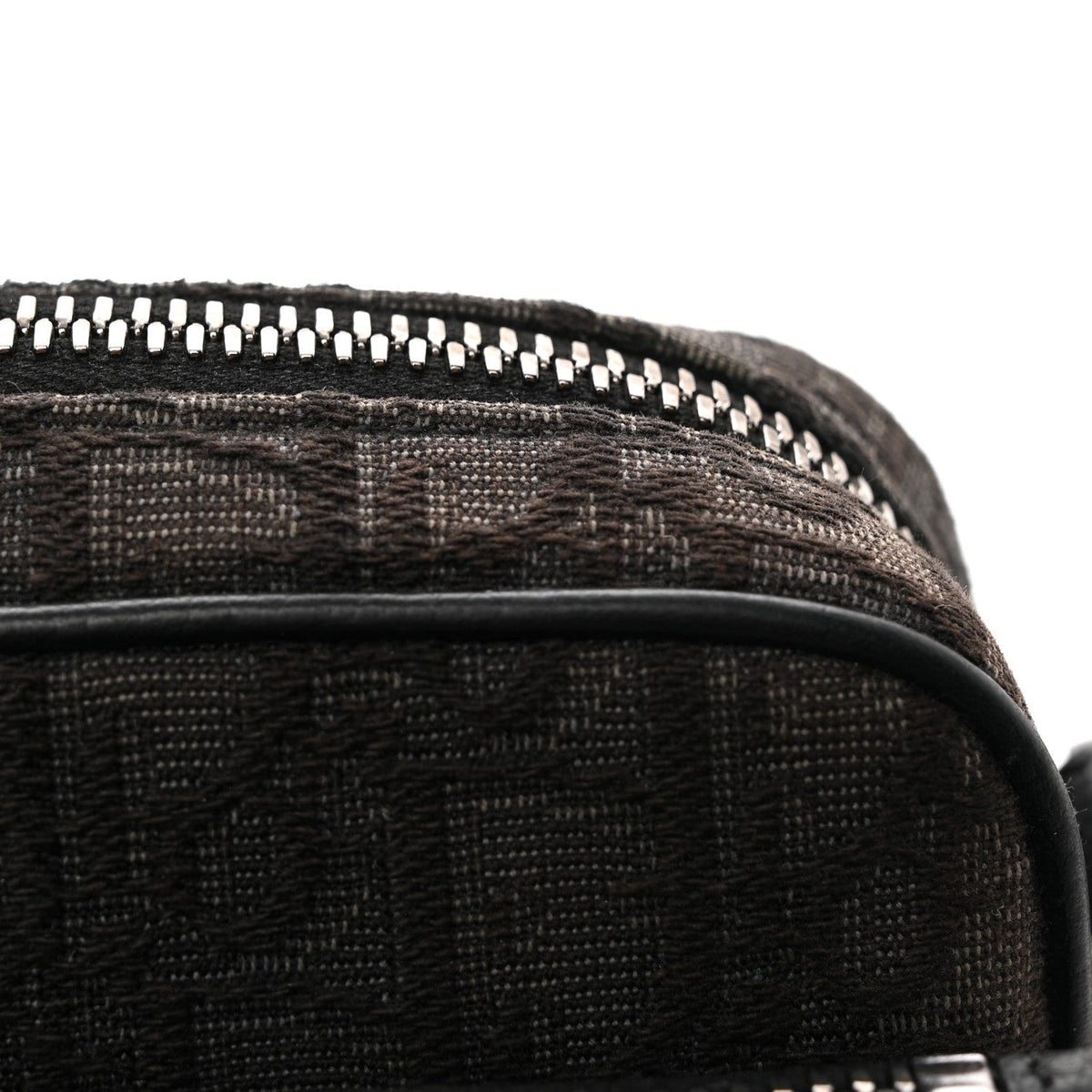 Oblique Saddle Triple Pouch Black AT My store