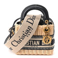 Wicker Oblique Mini Lady Dior Bag Blue AT My store