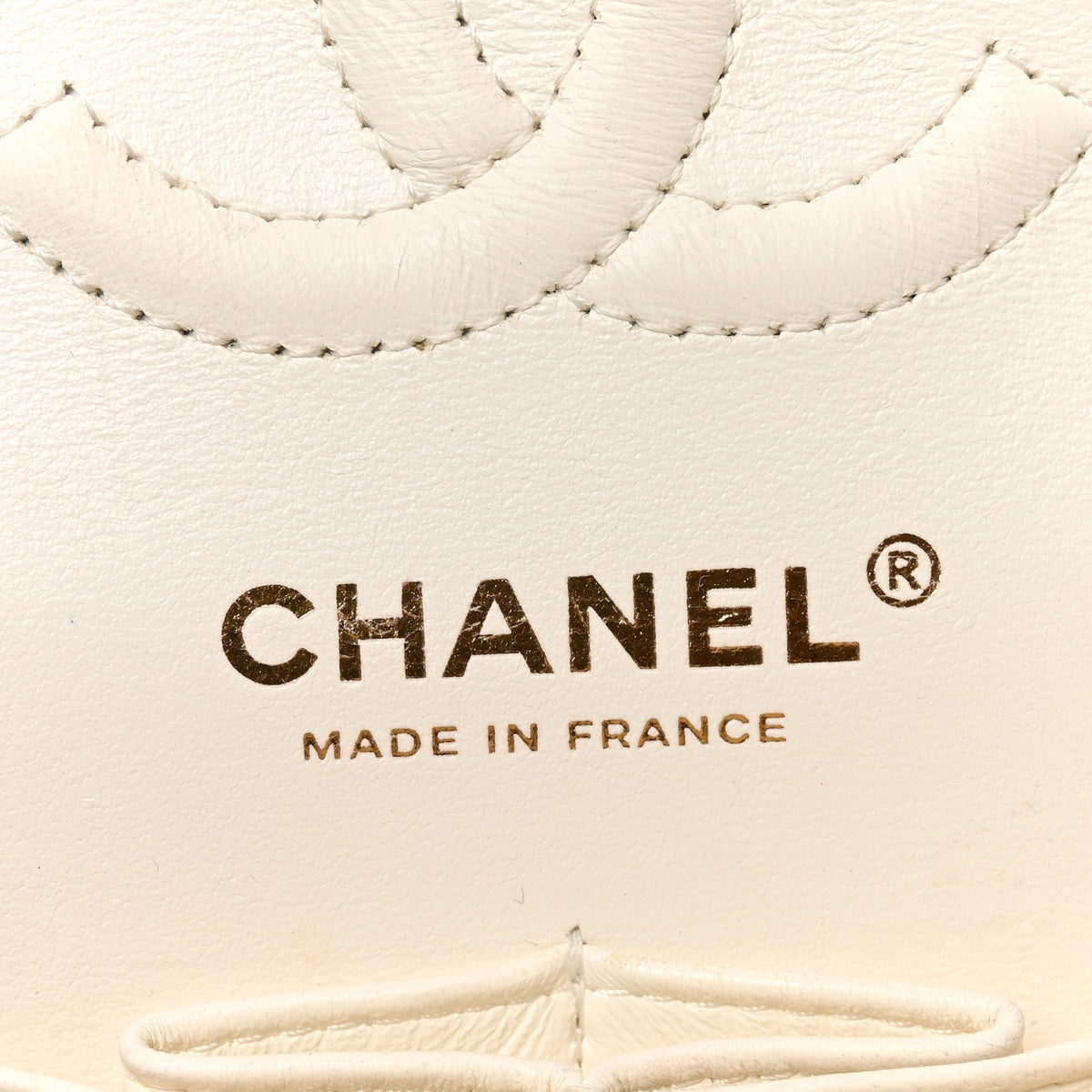 Caviar Quilted Small Double Flap White At My store