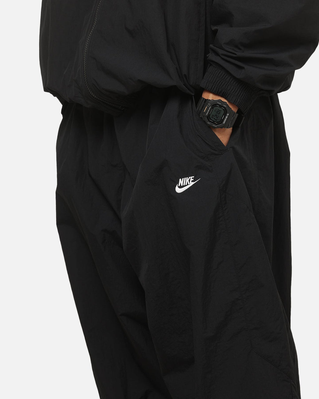 Top Seller Nike Club Woven Oversized Track Pants Black