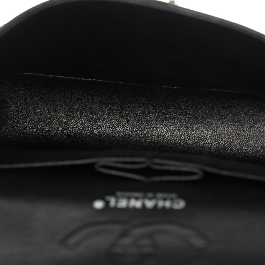 Caviar Quilted Small Double Flap Black At My store