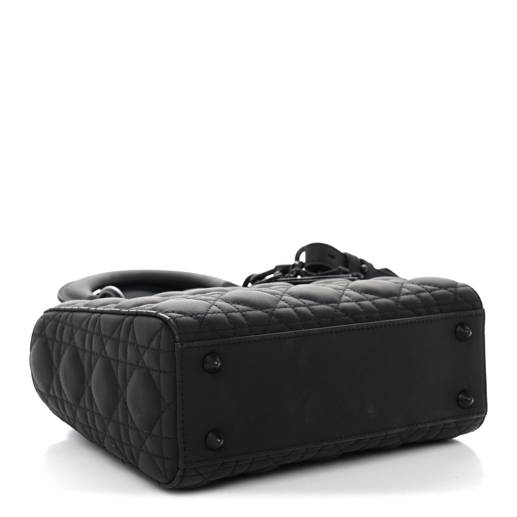 Ultra Matte Calfskin Cannage Small My ABCDior Lady Dior Black AT My store