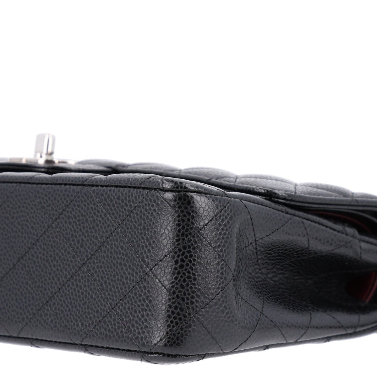 Caviar Quilted Medium Double Flap Black At My store