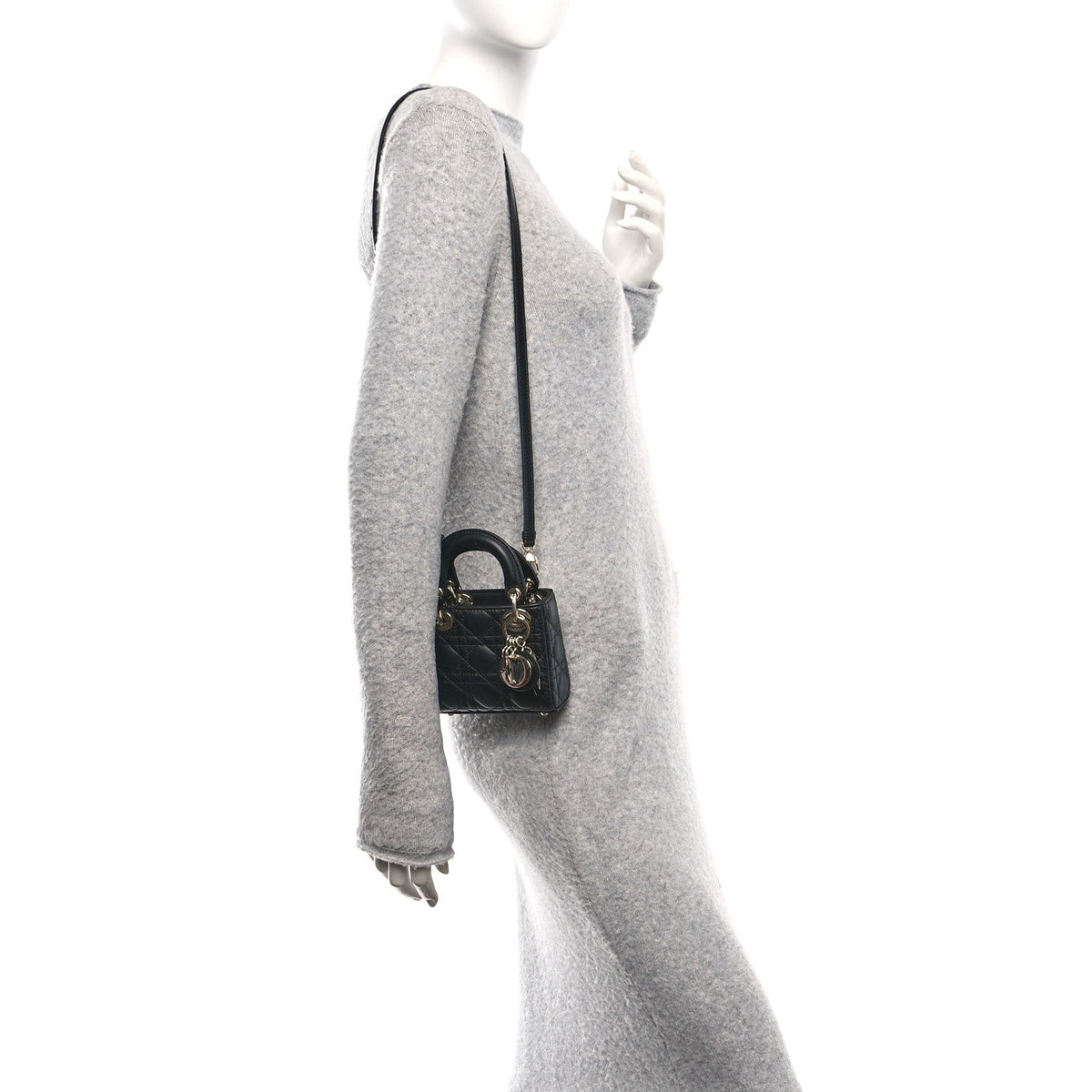 Lambskin Cannage Micro Lady Dior Black AT My store