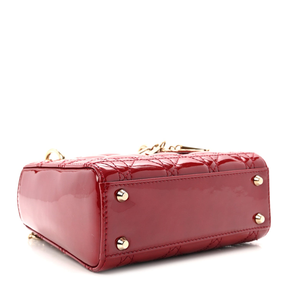 Patent Cannage Mini Lady Dior Red AT My store