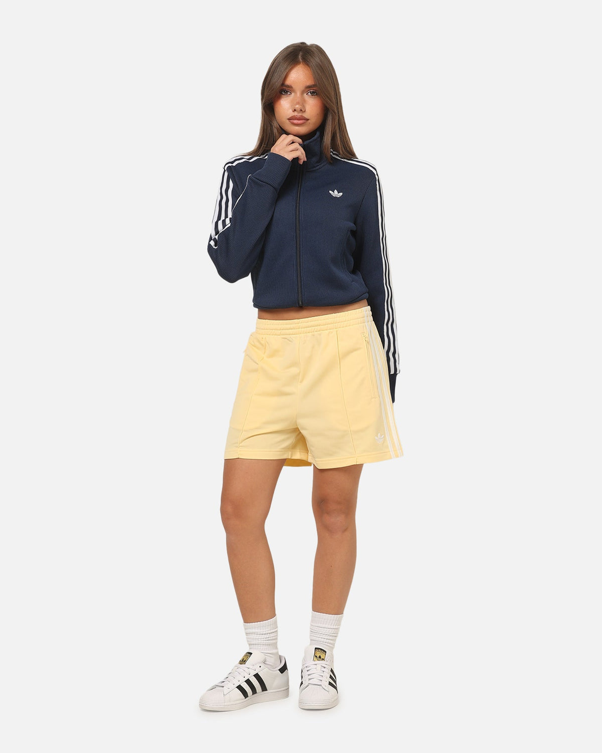 Best-Selling Adidas Women's Firebird Classic Shorts Yellow