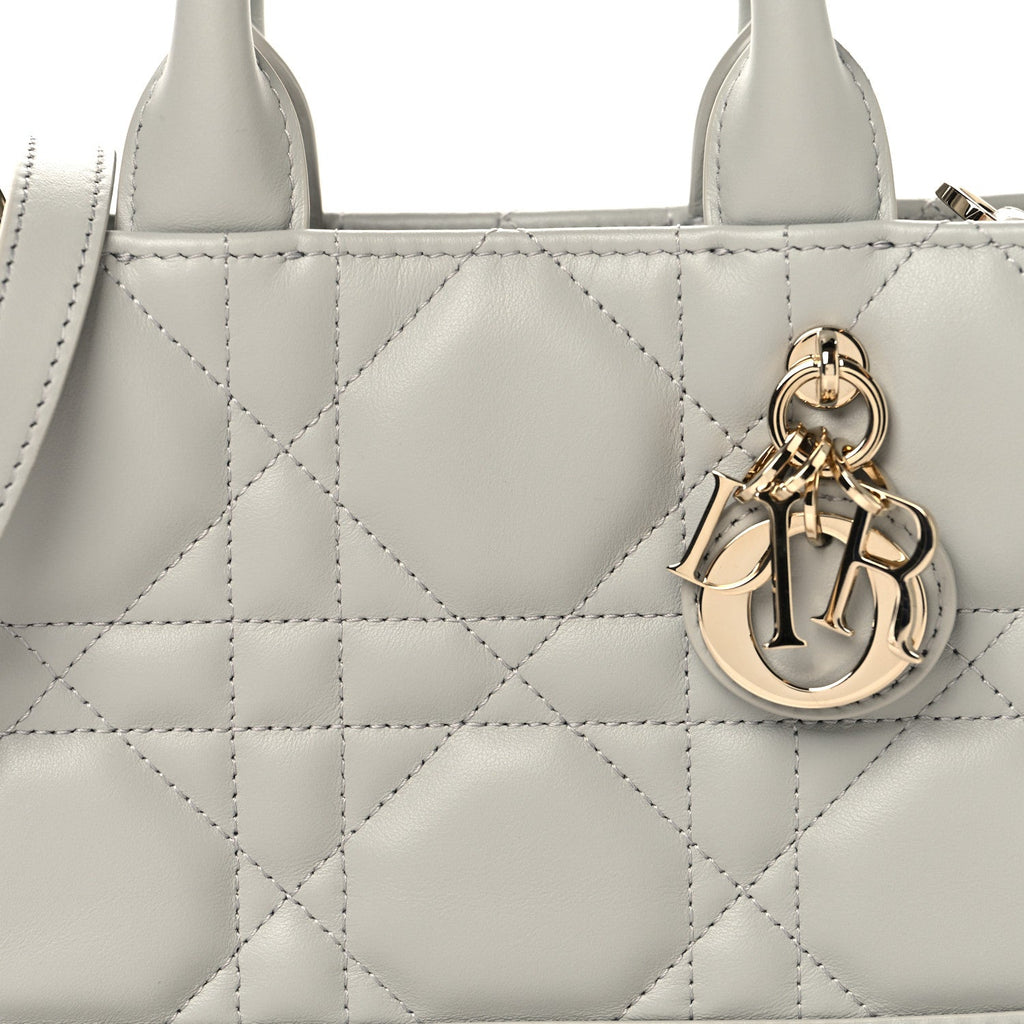 Calfskin Macrocannage Mini Book Tote Grey AT My store