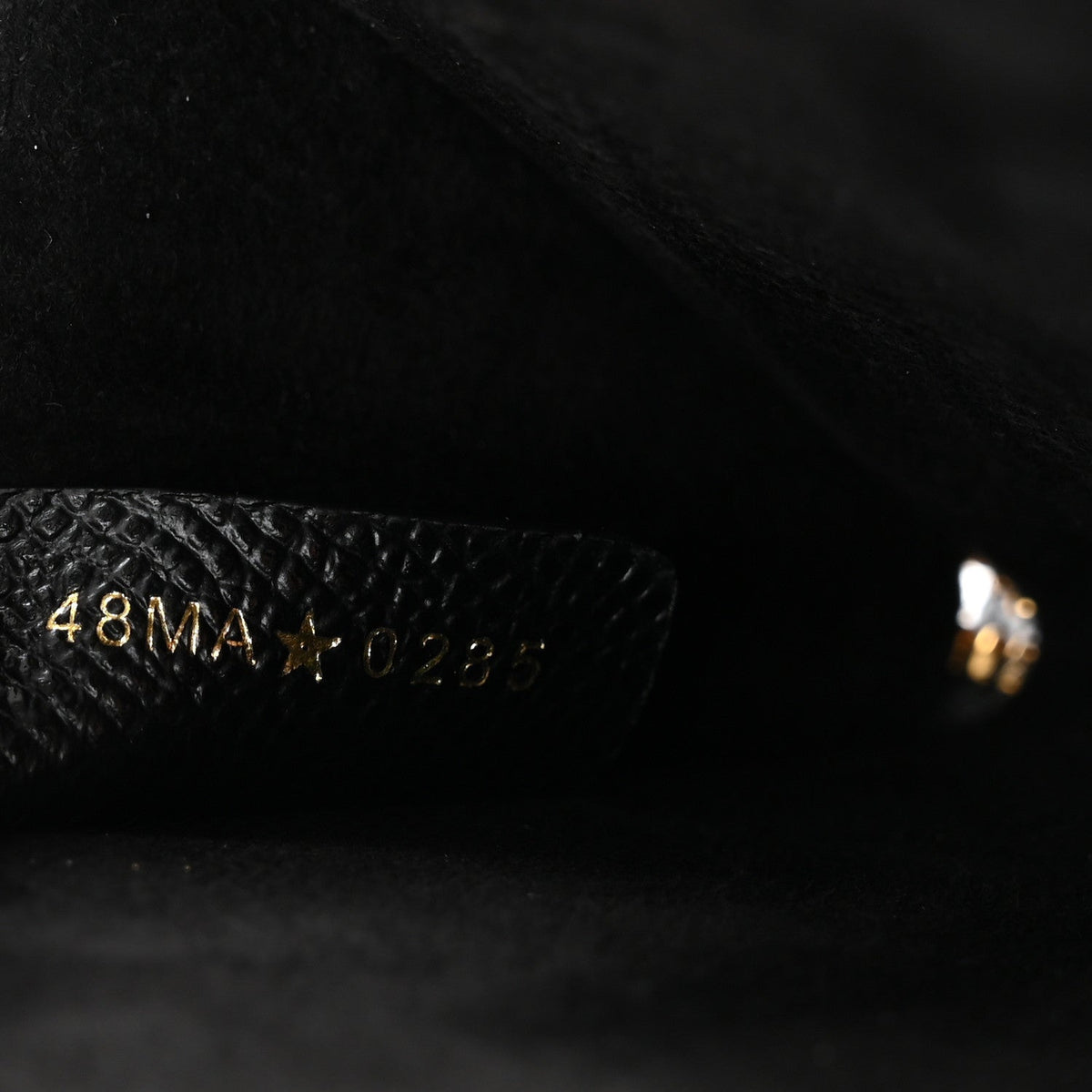 Grained Calfskin Caro Double Pouch Black AT My store