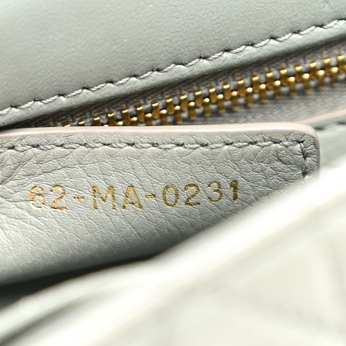 Calfskin Cannage Small Caro Bag Grey AT My store