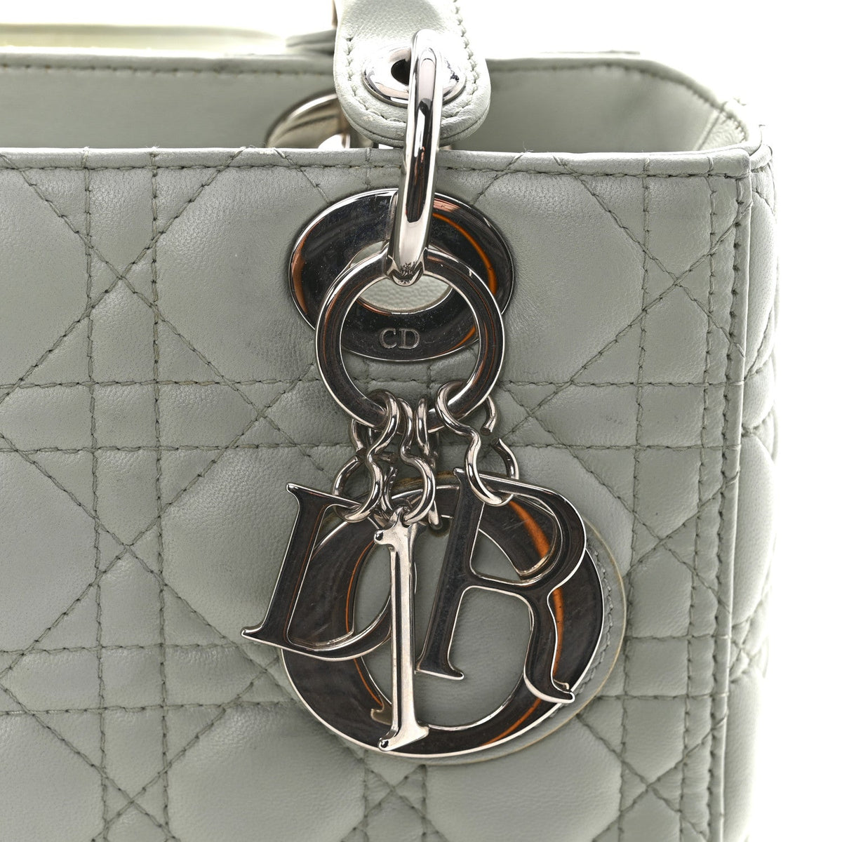 Lambskin Cannage Medium Lady Dior Green AT My store
