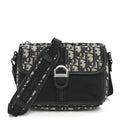 Oblique Jacquard Dior 8 Pouch With Strap Blue Black AT My store