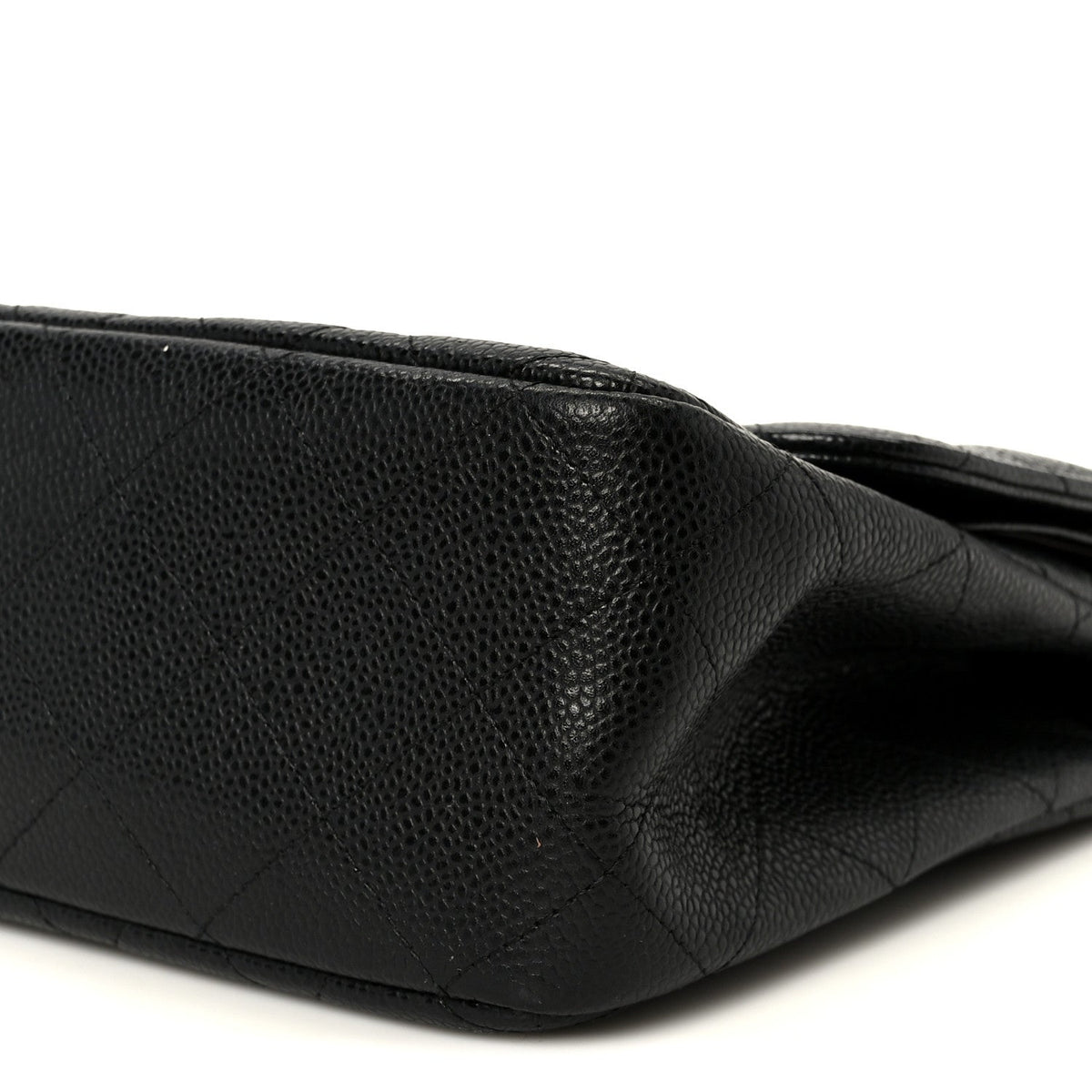 Caviar Quilted Jumbo Double Flap Black At My store