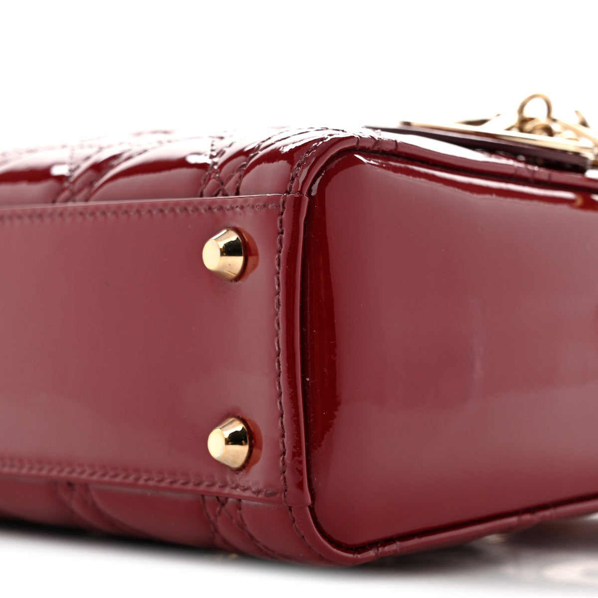 Patent Cannage Mini Lady Dior Red AT My store