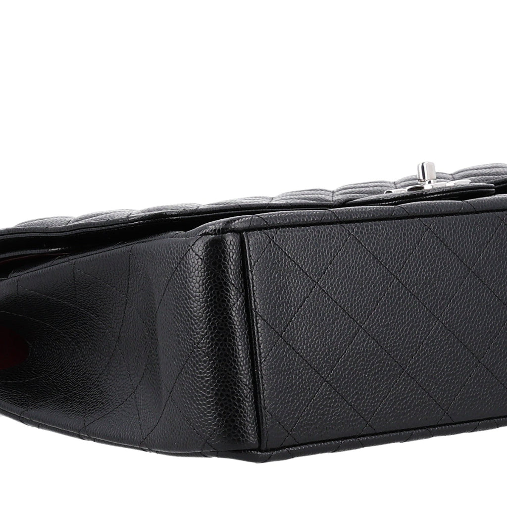 Caviar Quilted Maxi Double Flap Black At My store