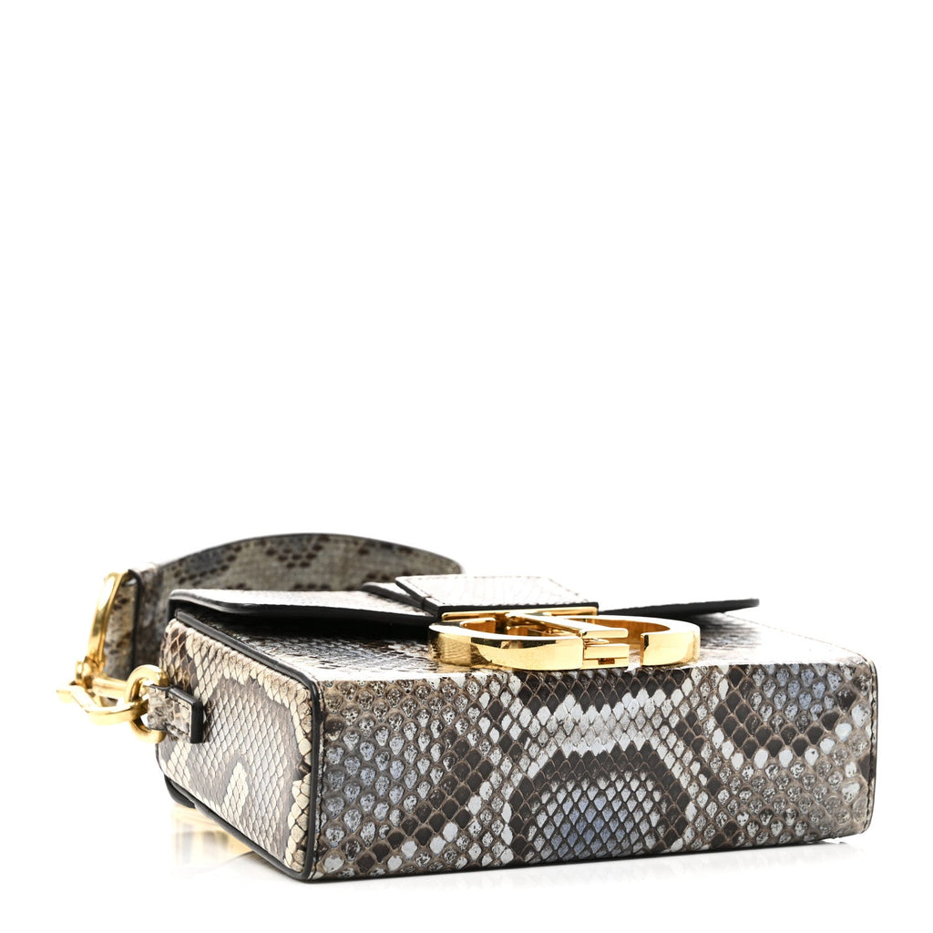 Snakeskin 30 Montaigne Box Bag Beige Multicolor AT My store