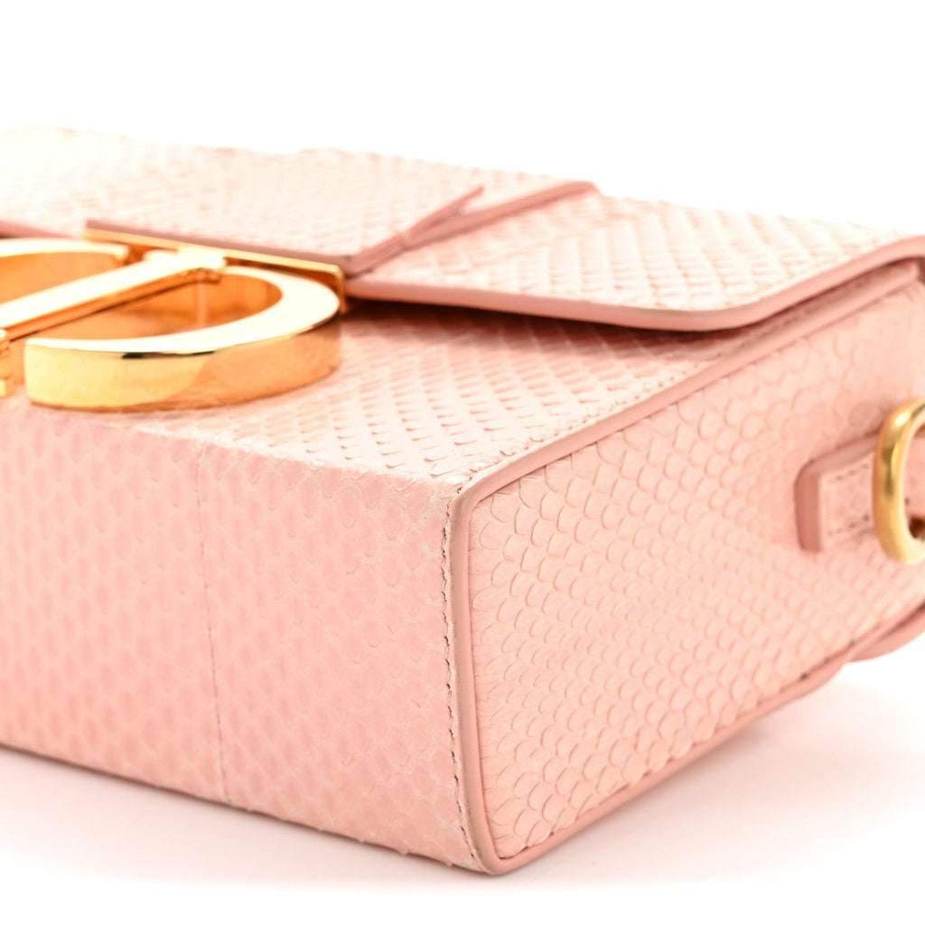 Snakeskin 30 Montaigne Box Bag Rose Clair AT My store