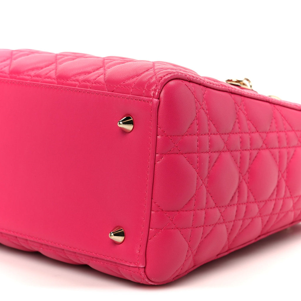 Lambskin Cannage Medium Lady Dior Pink AT My store