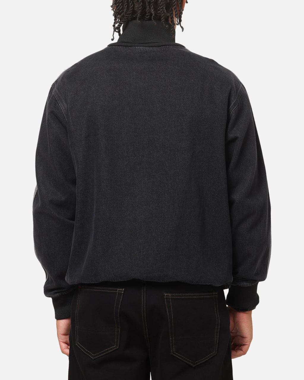 Best-Selling Adidas Adicolor Denim Firebird Track Top Black Denim