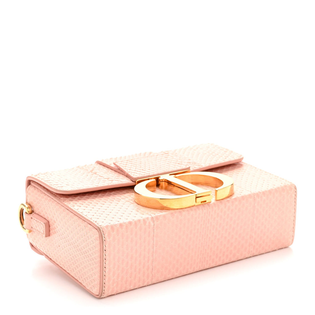 Snakeskin 30 Montaigne Box Bag Rose Clair AT My store
