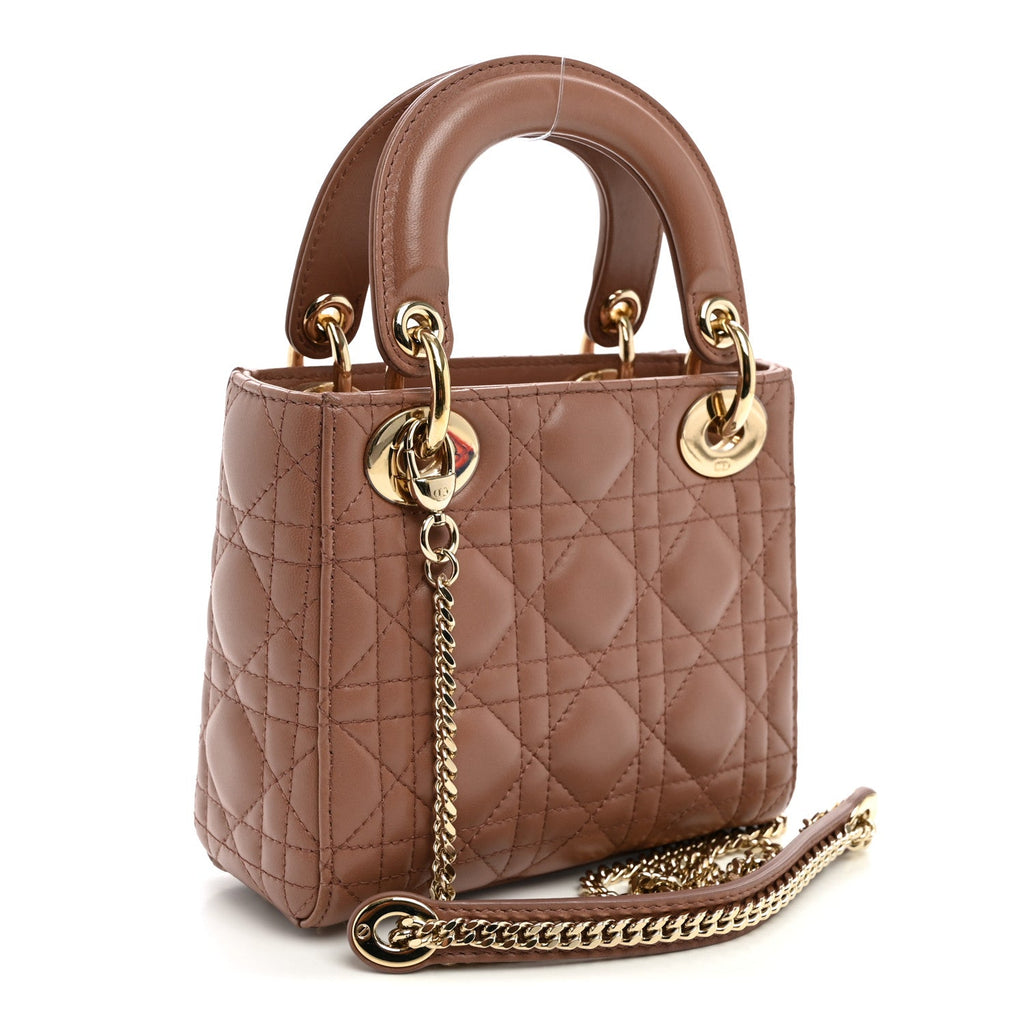 Lambskin Cannage Mini Lady Dior Fard AT My store