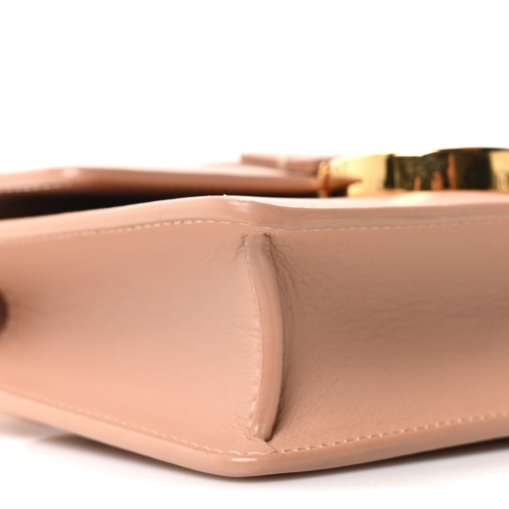 Smooth Calfskin Micro 30 Montaigne Flap Bag Rose Des Vents AT My store